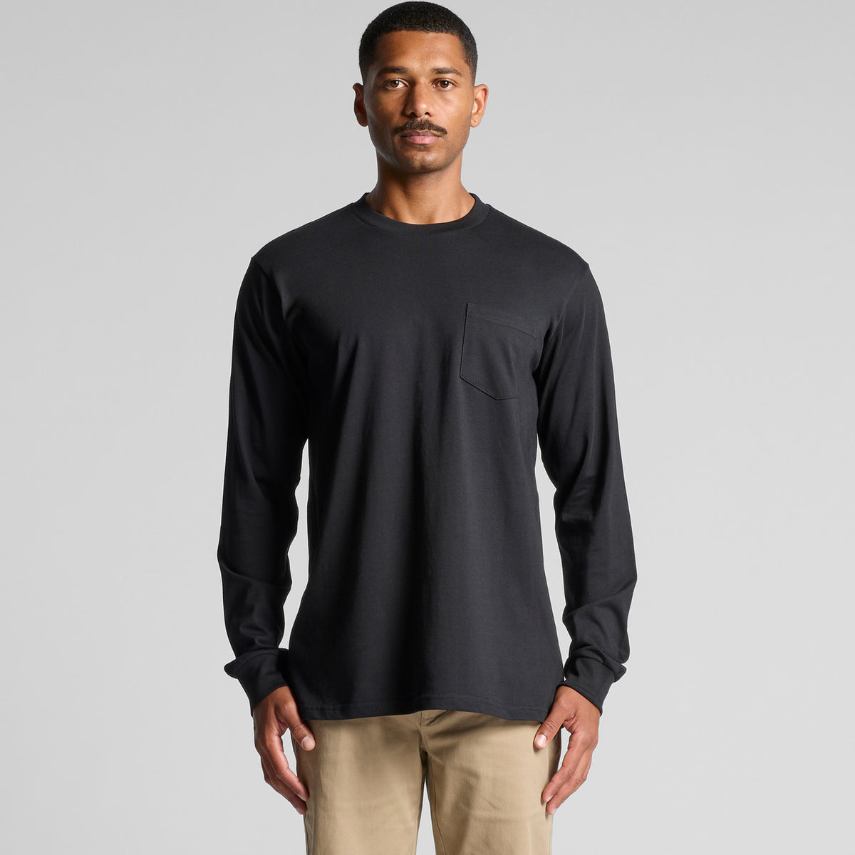 AS Colour Classic Pocket L/S Tee – front product view