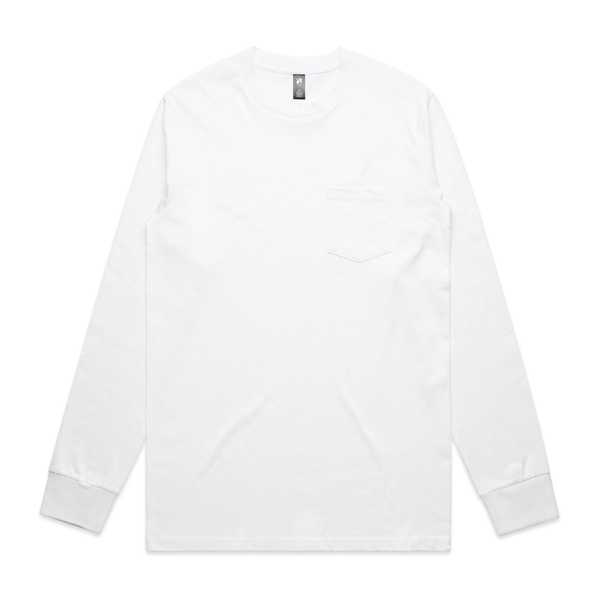AS Colour Classic Pocket L/S Tee in White