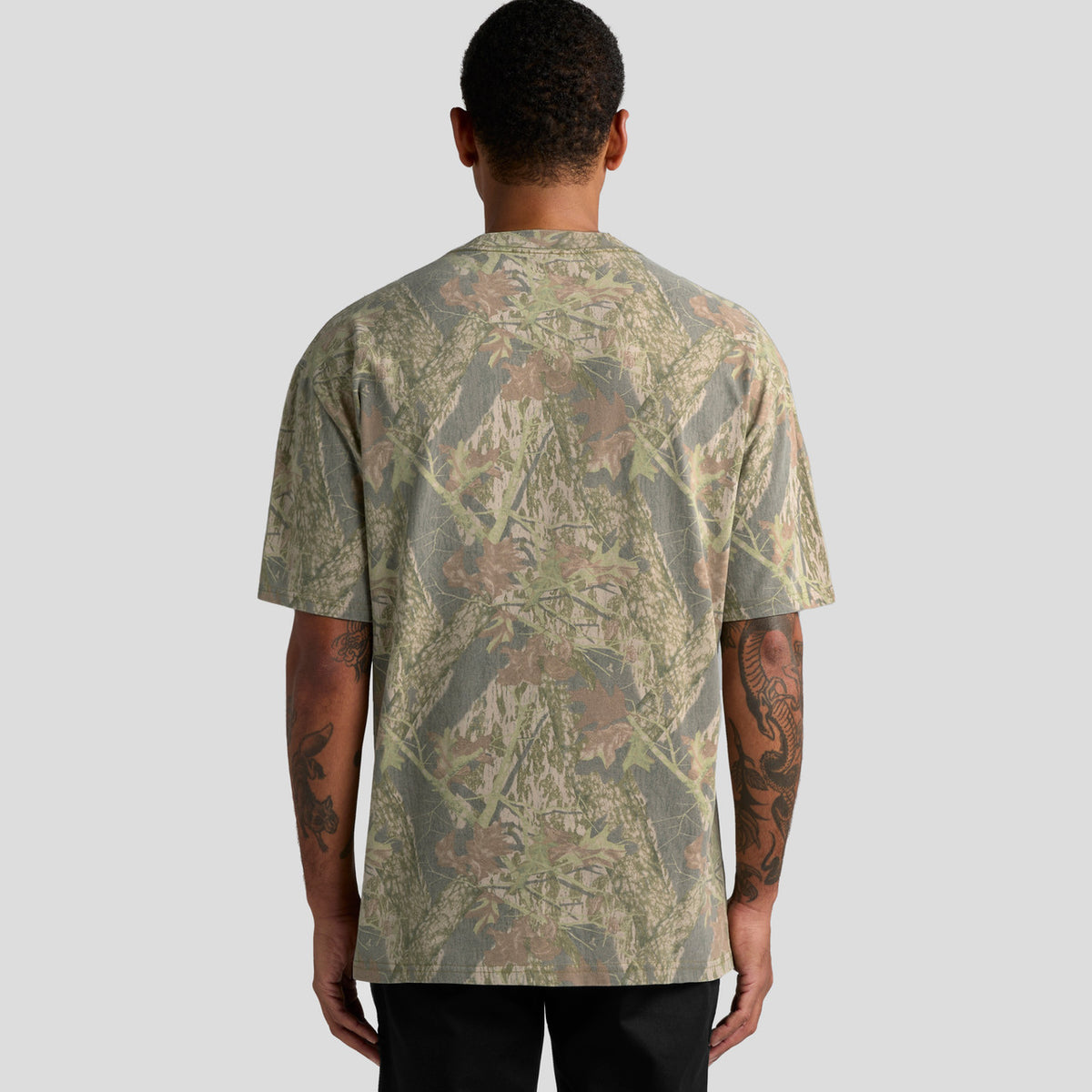 AS Colour Heavy Faded Camo Tee – back