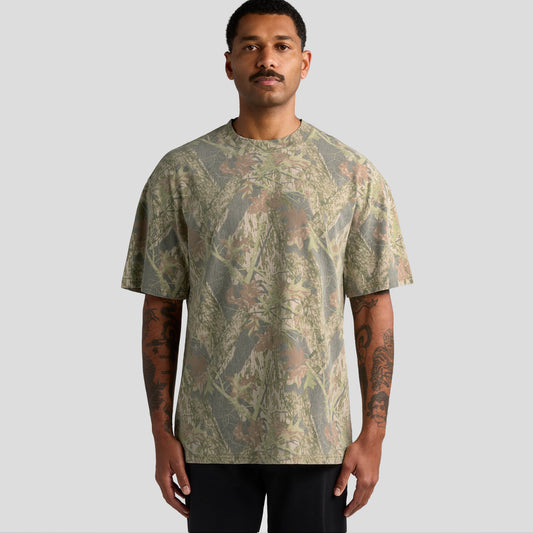 AS Colour Heavy Faded Camo Tee – front product view