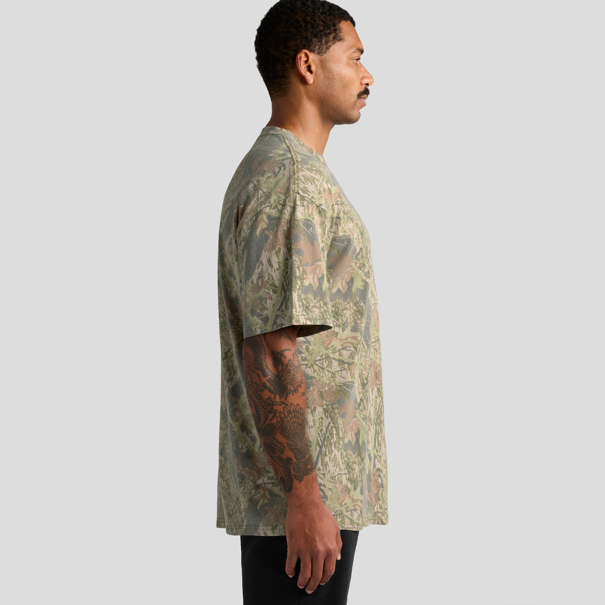 AS Colour Heavy Faded Camo Tee – side