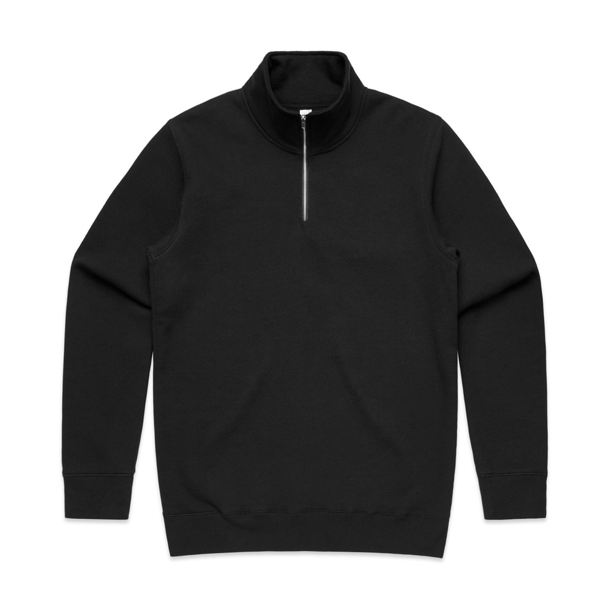 AS Colour Stencil Half Zip Crew in Black