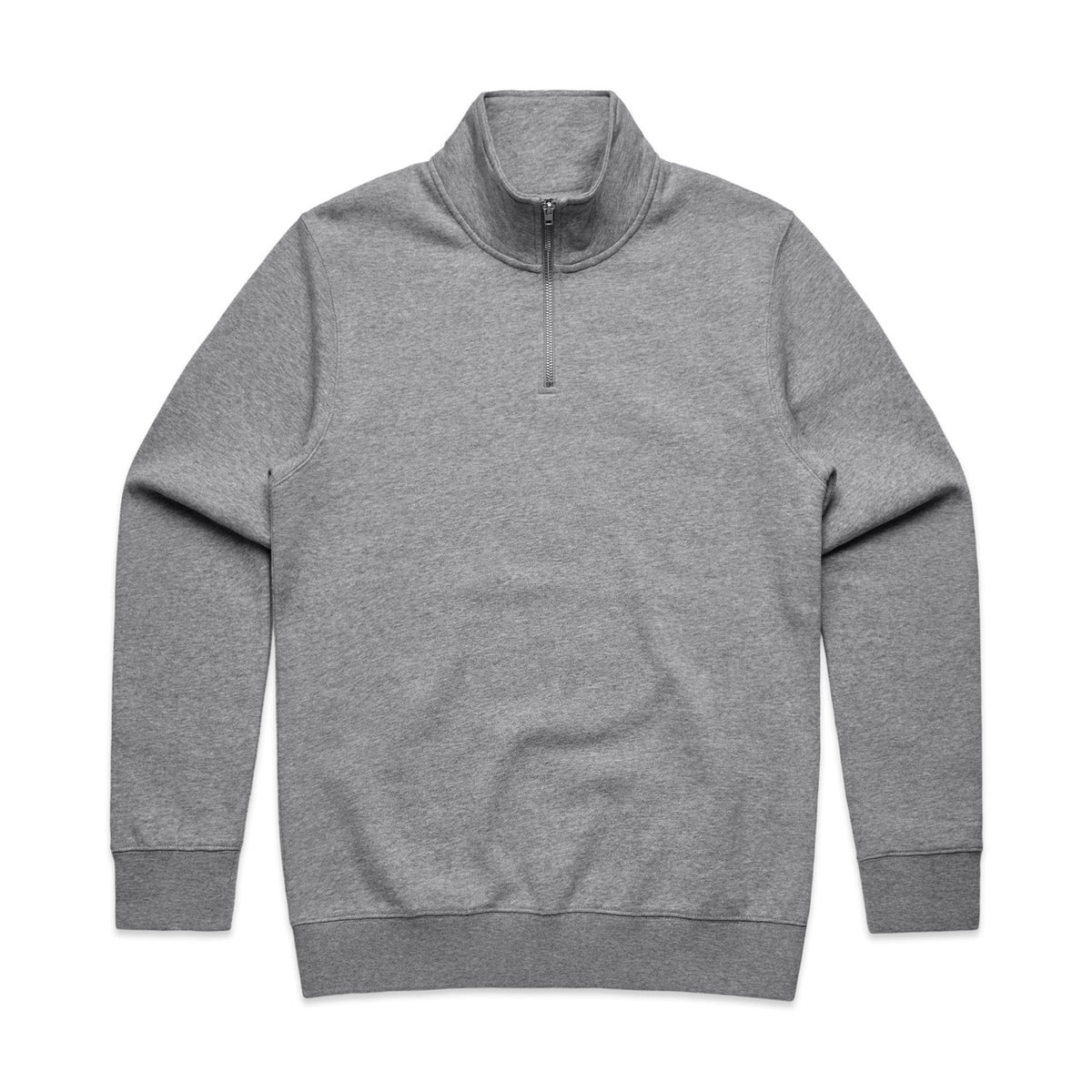 AS Colour Stencil Half Zip Crew in Athletic Heather