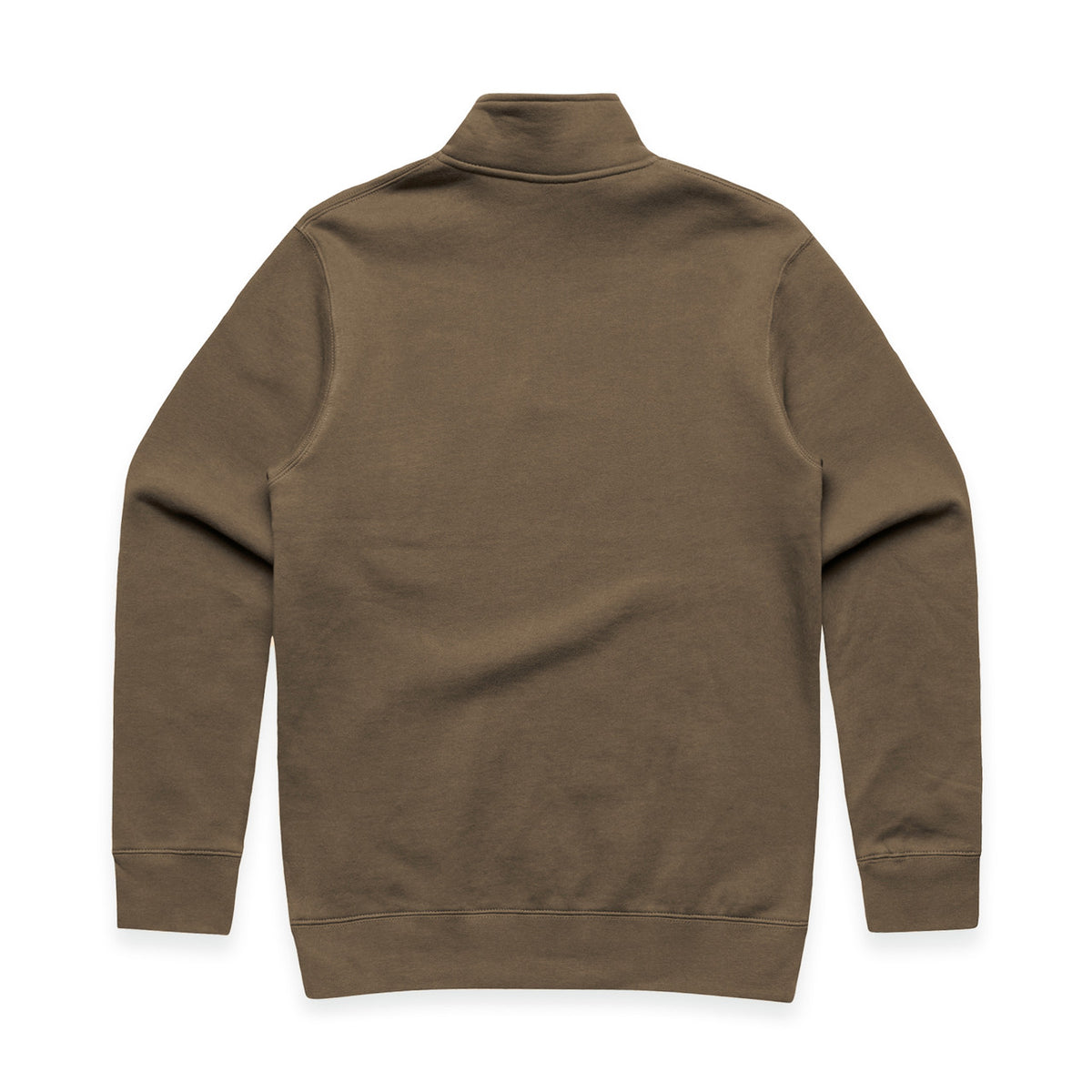 AS Colour Stencil Half Zip Crew – walnut - back