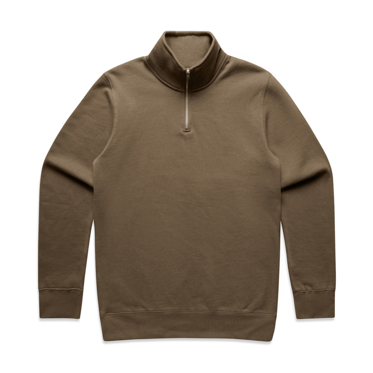AS Colour Stencil Half Zip Crew in Walnut