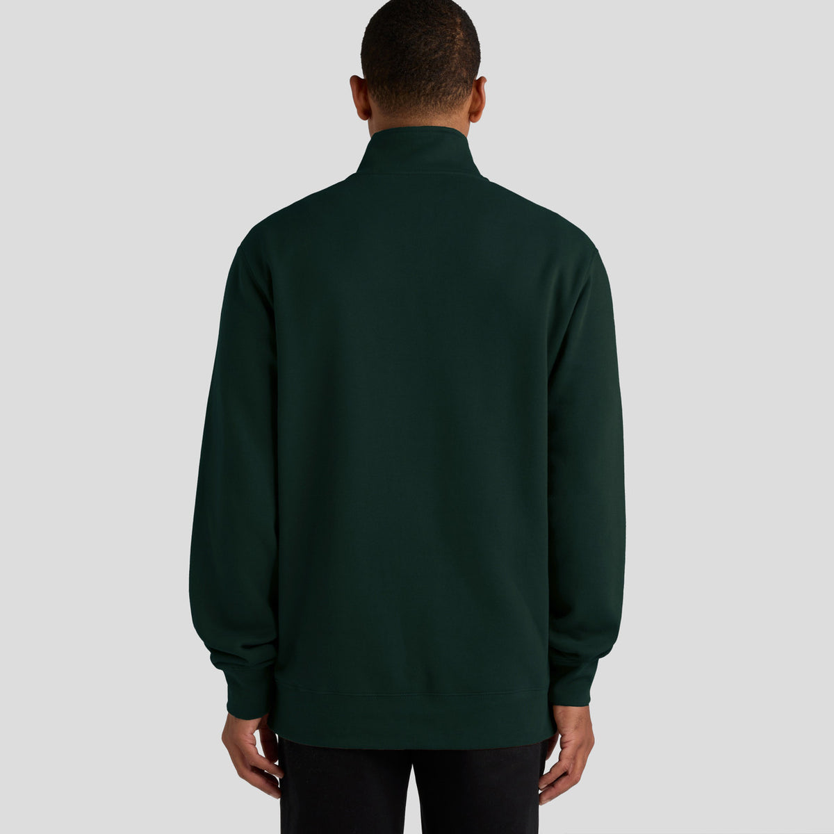 AS Colour Stencil Half Zip Crew – back