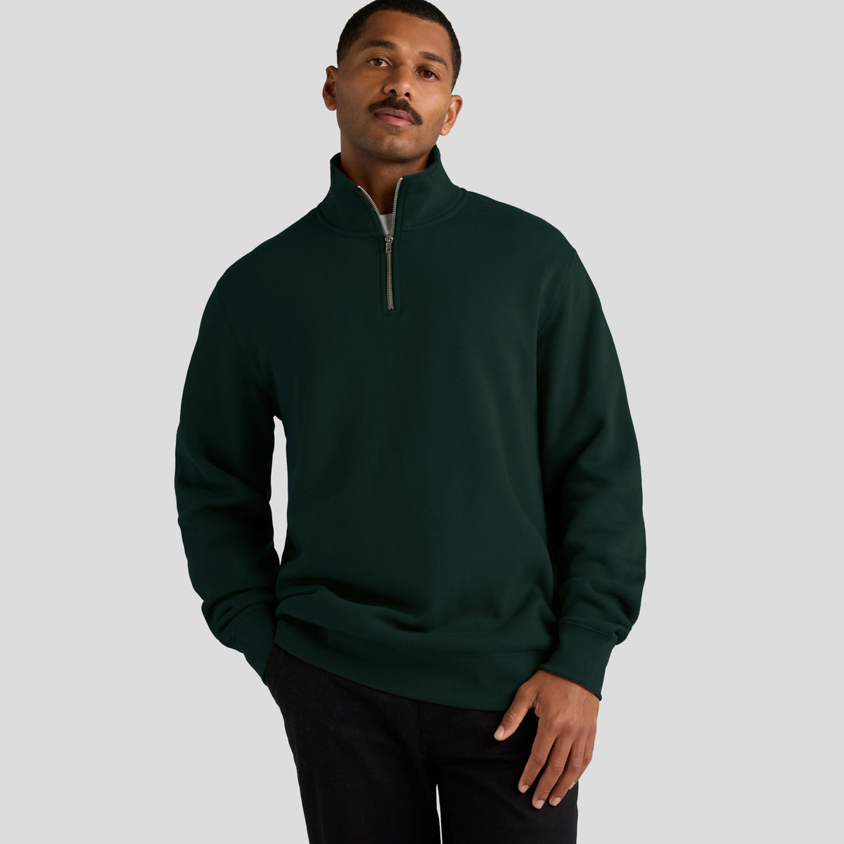 AS Colour Stencil Half Zip Crew – extra