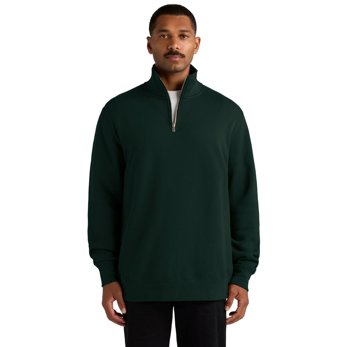 AS Colour Stencil Half Zip Crew – front product view