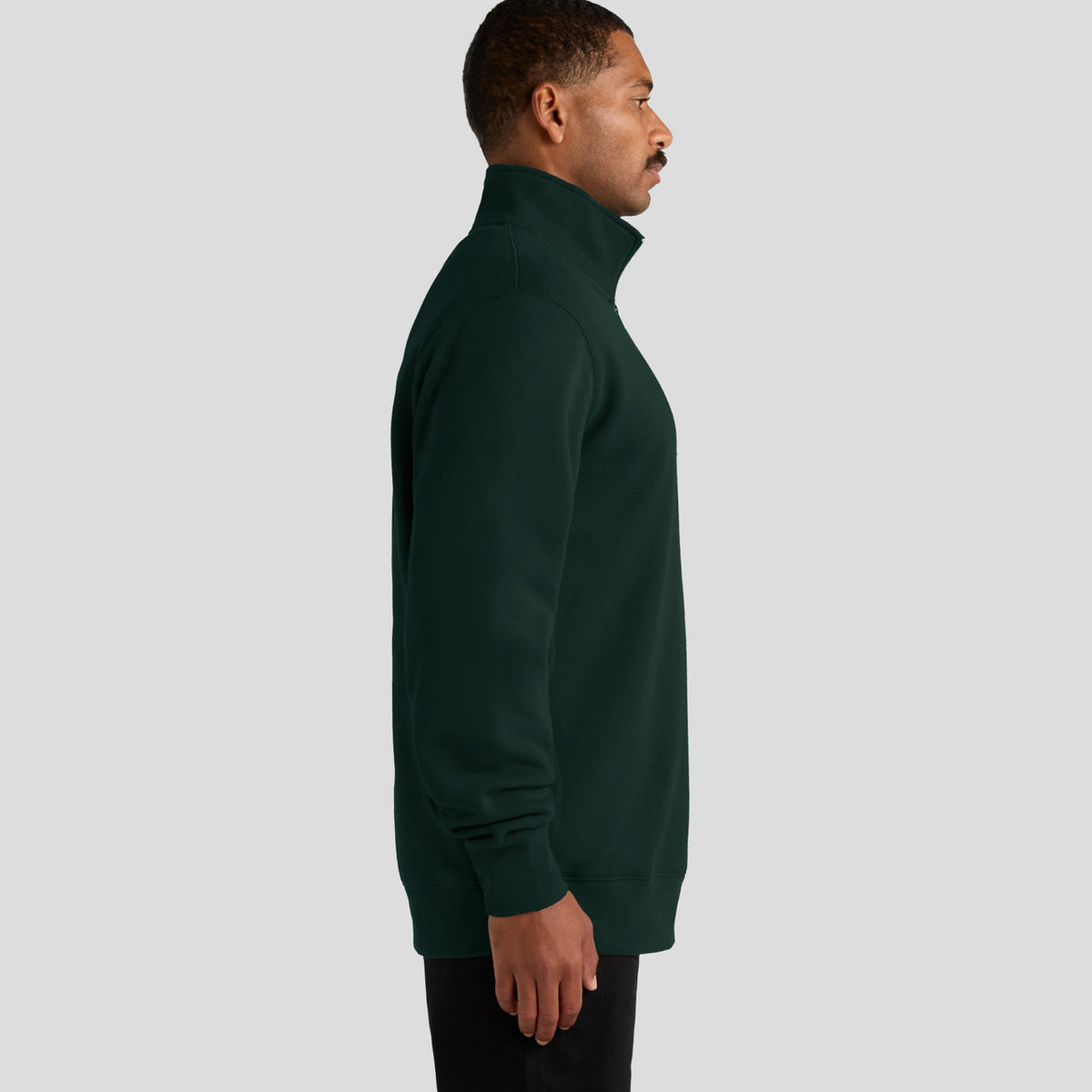 AS Colour Stencil Half Zip Crew – side
