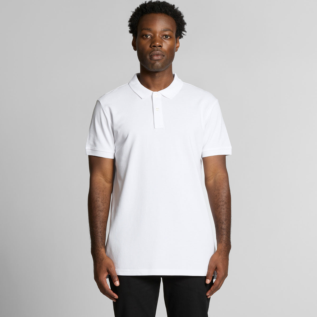 AS Colour Pique Polo – front product view