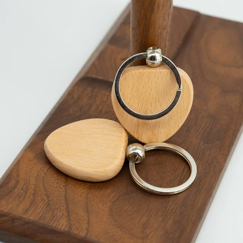 Wooden Keyrings - Laser Engraved