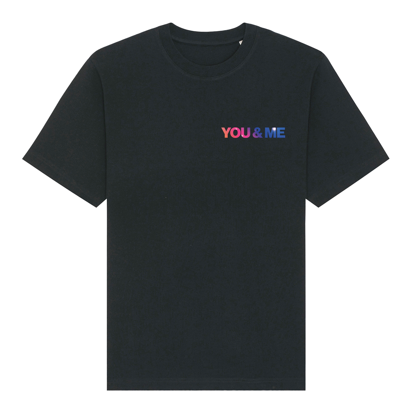 You & Me Alt Michael Gray - Heavy Box Fit T-Shirt - Front & Back Print - BLACK