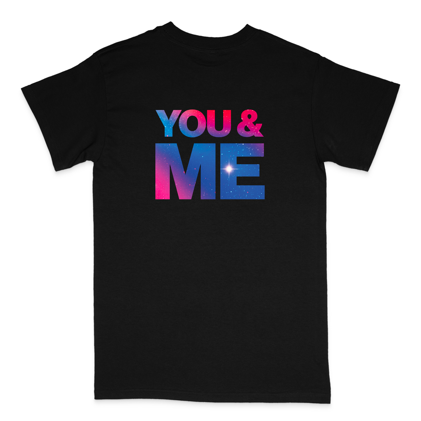 Michael Gray DJ - You & Me T-Shirt - Front & Back Print - BLACK
