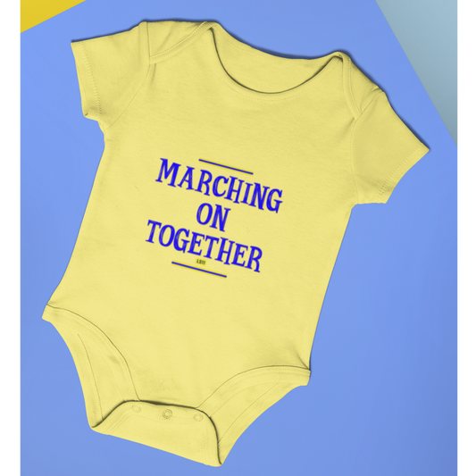 LS11 "Marching on Together" Short Sleeve Baby Grow